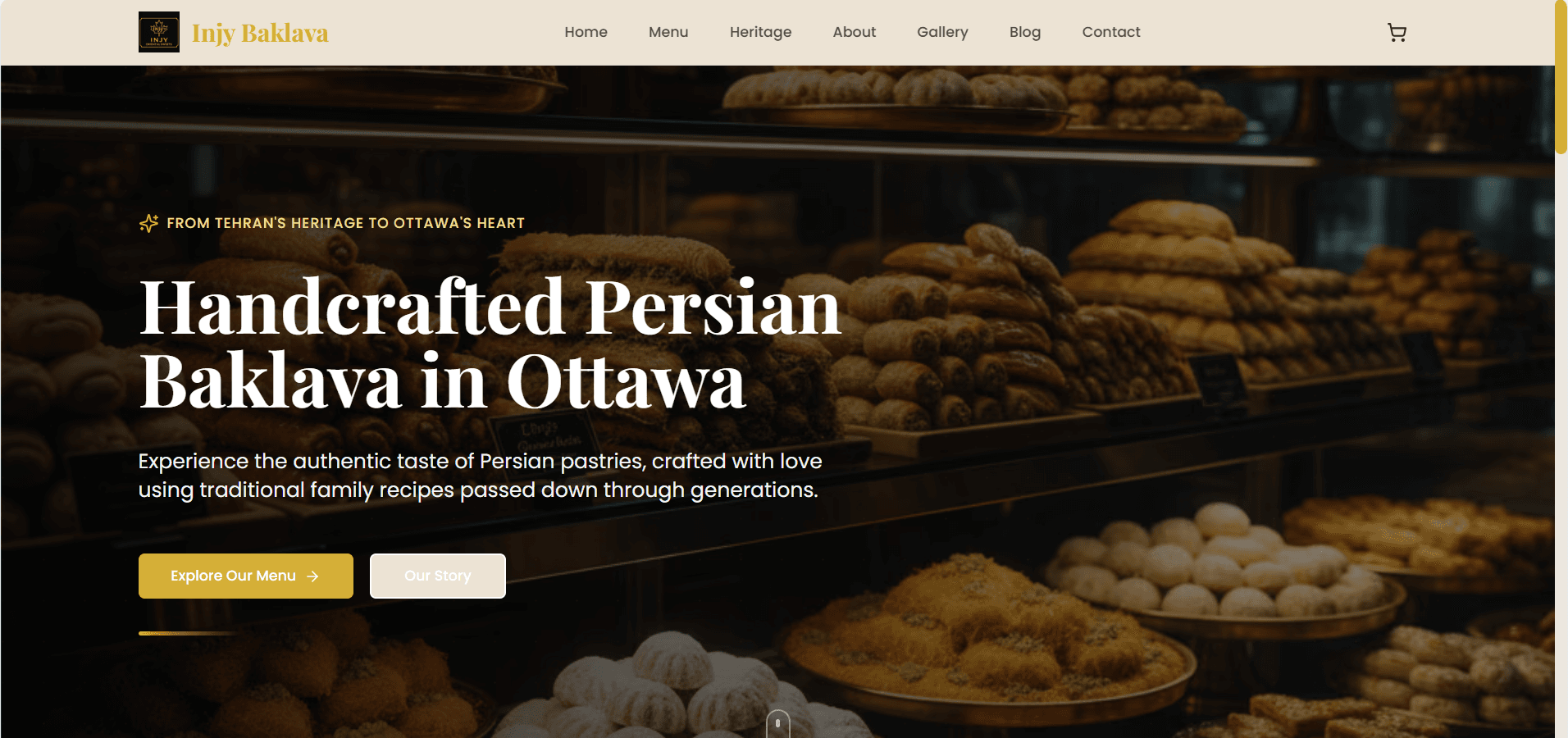 Injy Baklava project preview